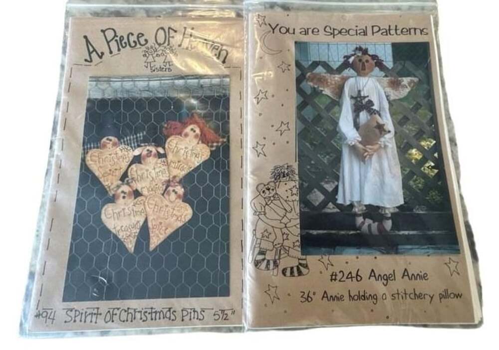 Vintage A Piece Of Heaven & You Are Special Patterns Lot 2 Sewing Patterns Uncut